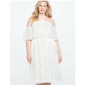 Eloquii White Halter Dress